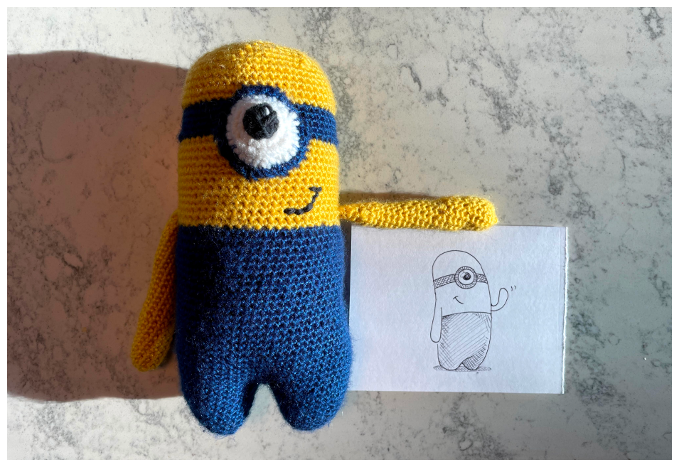 Croched Minion stuffed animal