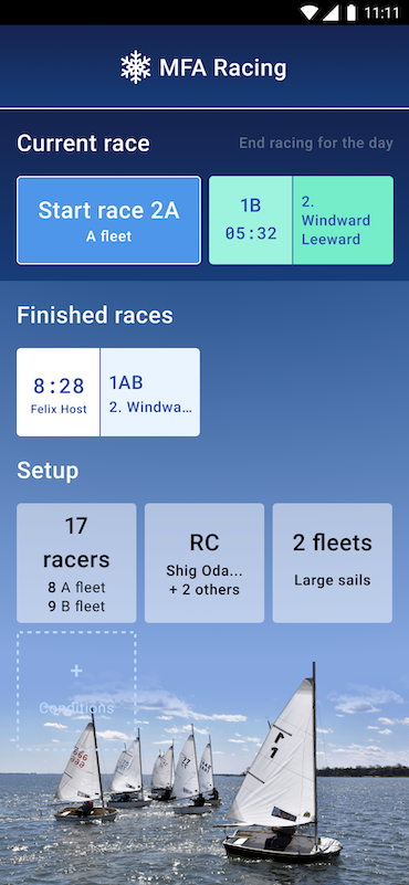 MFA racing app